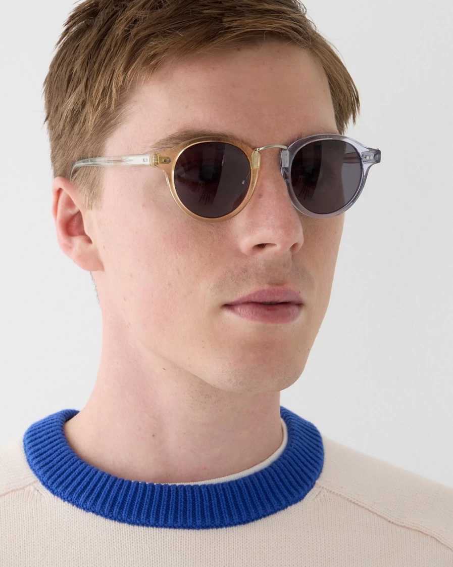 J.Crew Madras Mix Cooper Sunglasses for Men - Classic Aviator Style