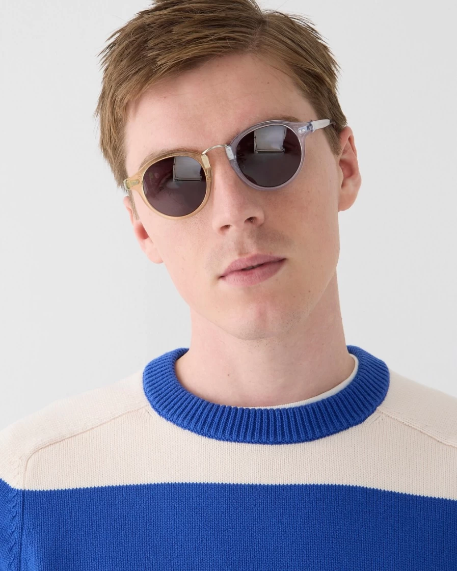 J.Crew Madras Mix Cooper Sunglasses for Men - Classic Aviator Style