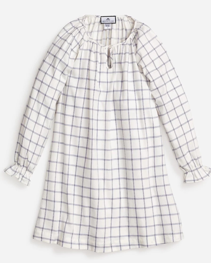 J.Crew Girls' Delphine Nightgown in Blue Multi - Petite Plume™ Collection