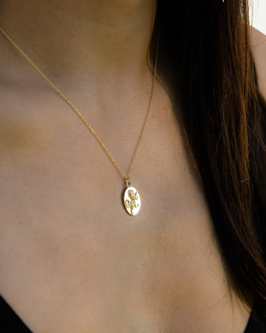 J.Crew Women's Leo Zodiac Pendant Necklace - Talon Jewelry Collection