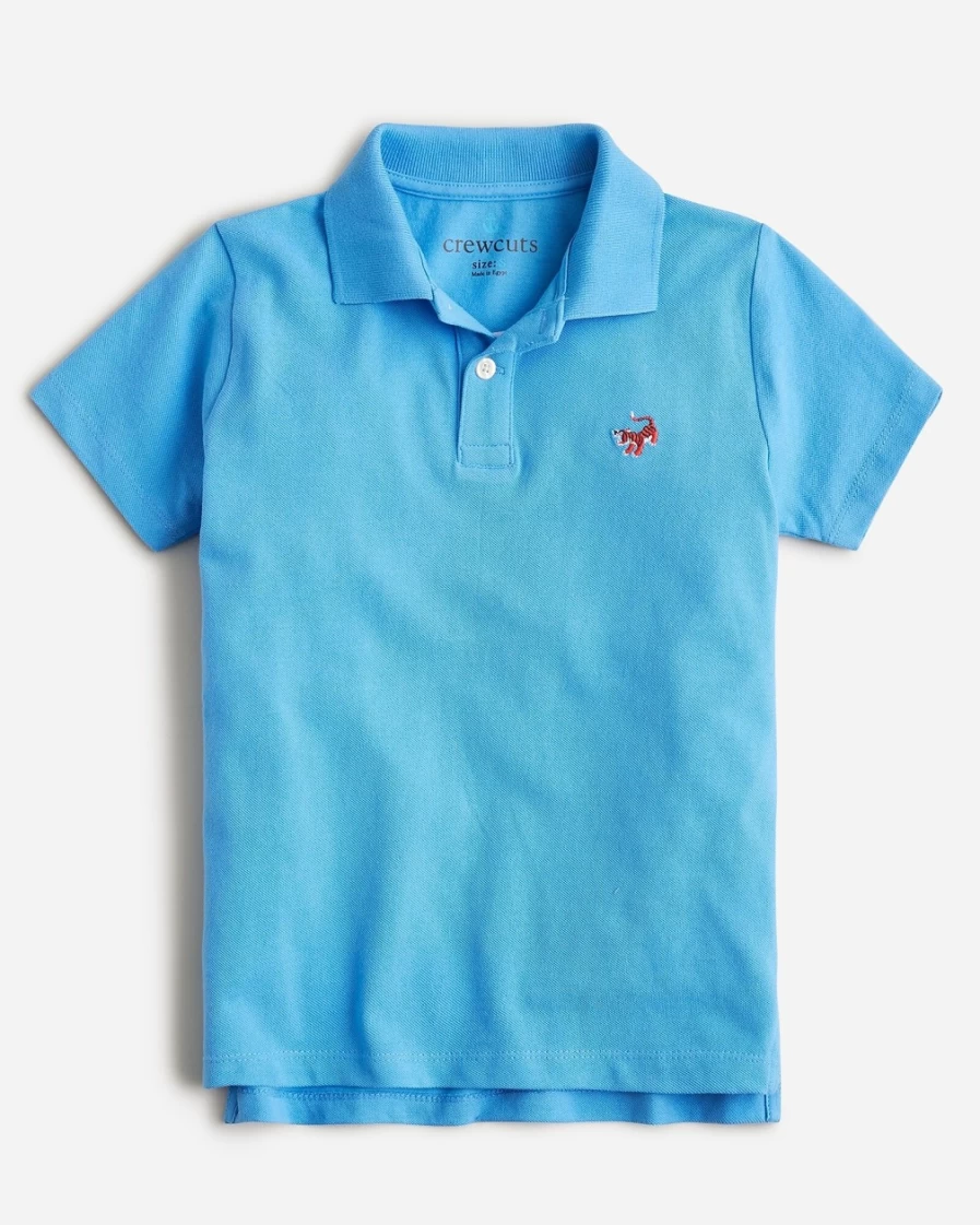 J.Crew Boys' Mountain Bluebird Short-Sleeve Critter Polo Shirt
