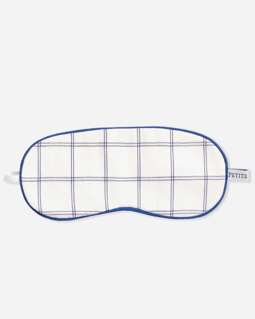 J.Crew Boys' White Multi Tattersall Eye Mask Set by Petite Plume™