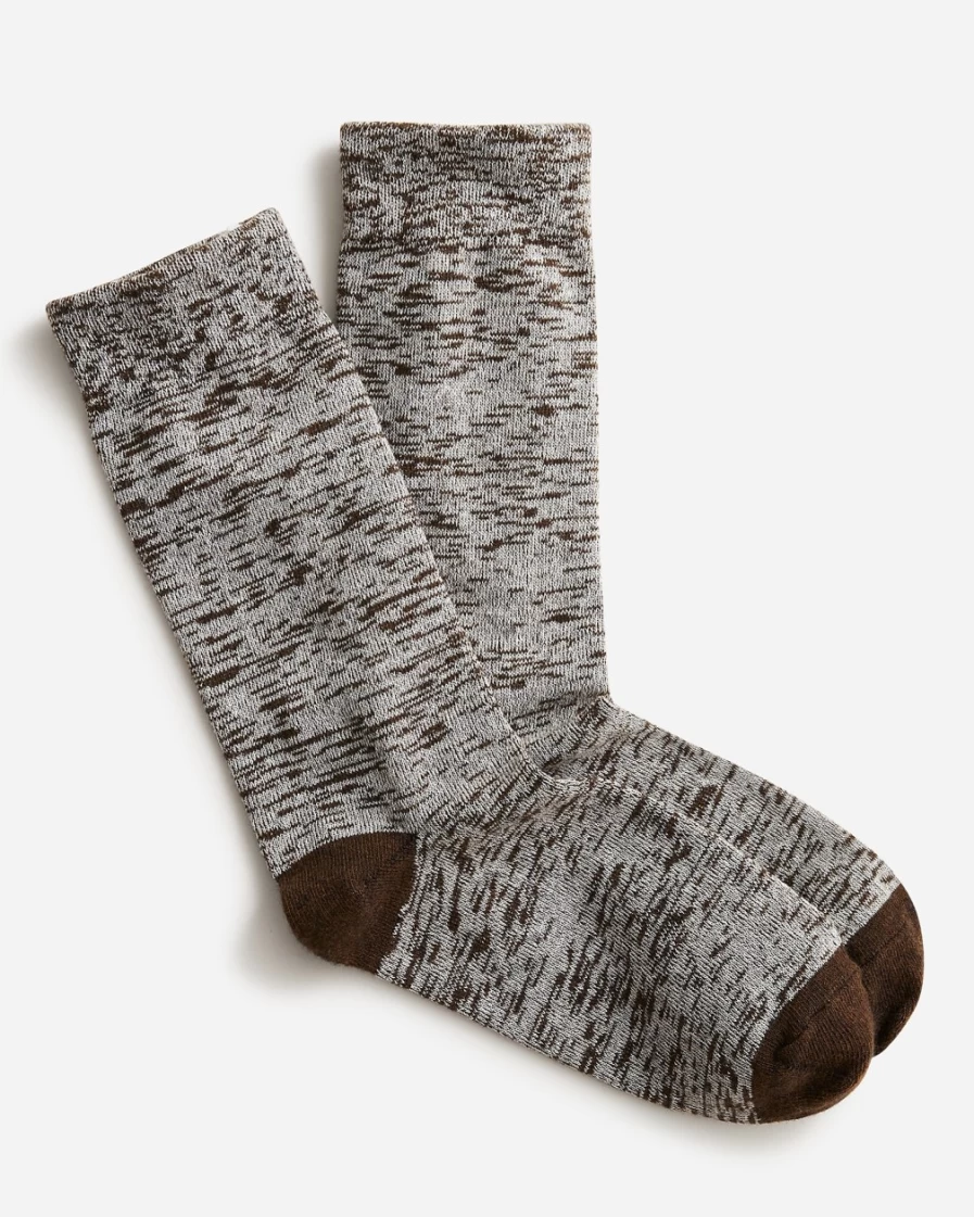 J.Crew Men's Olive Recycled Wool-Blend Socks – American Trench™ Style