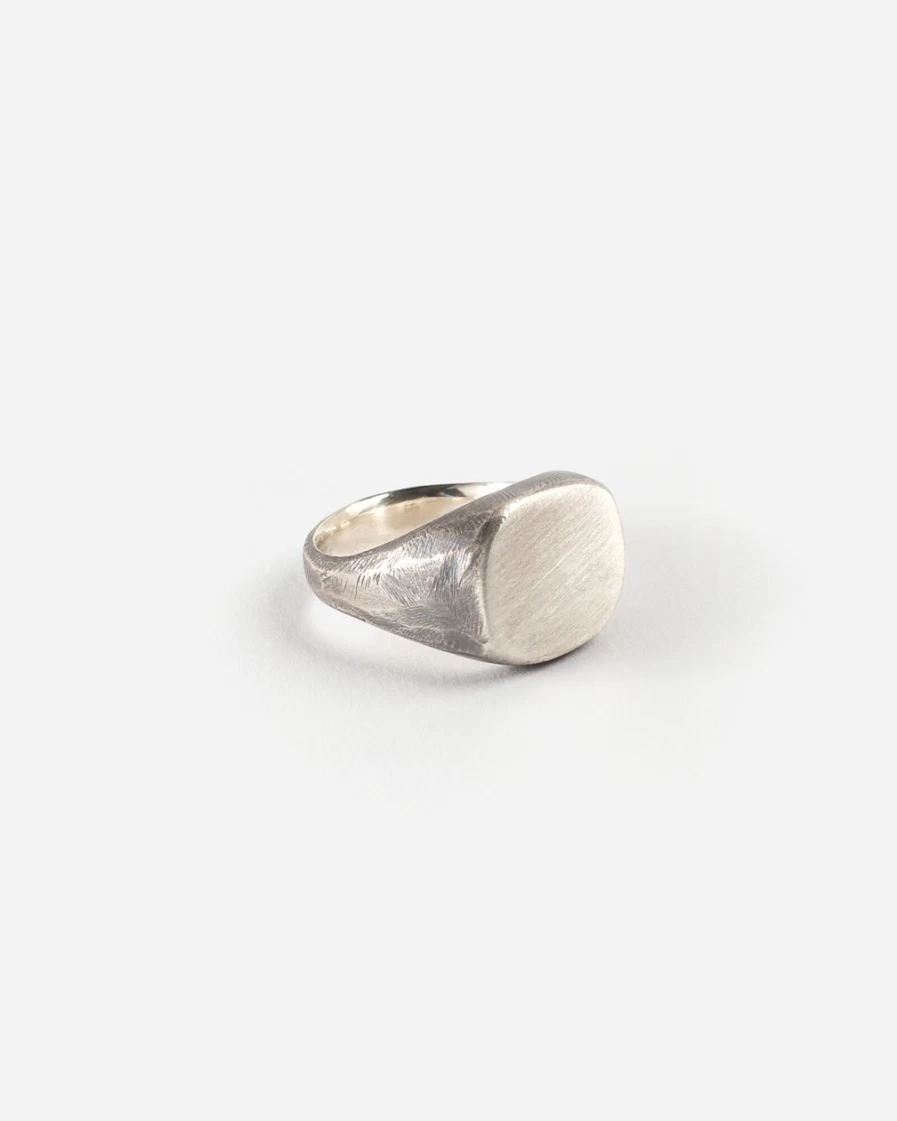 J.Crew Men's Silver Signet Ring - Studebaker Metals™ Inspired Design