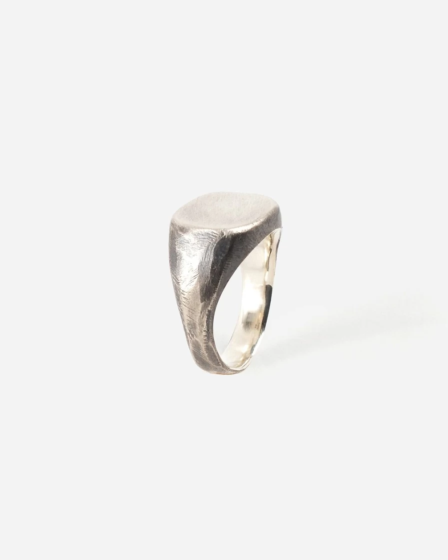 J.Crew Men's Silver Signet Ring - Studebaker Metals™ Inspired Design