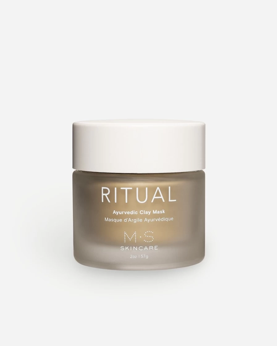 J.Crew Ayurvedic Clay Mask - M.S. Skincare Ritual for Detox & Glow | Brown Mineral Rich Formula