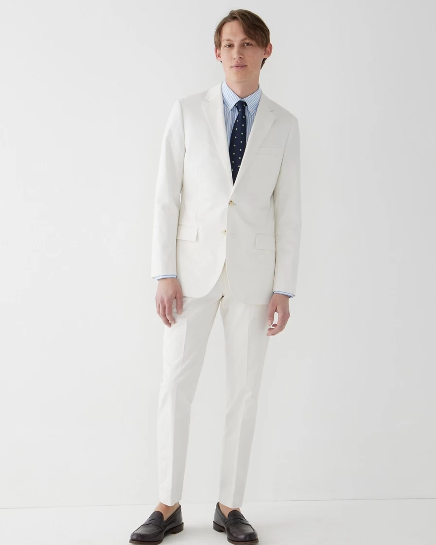 J.Crew Men's Ludlow Slim-Fit Italian Chino Suit Jacket in Sea Salt