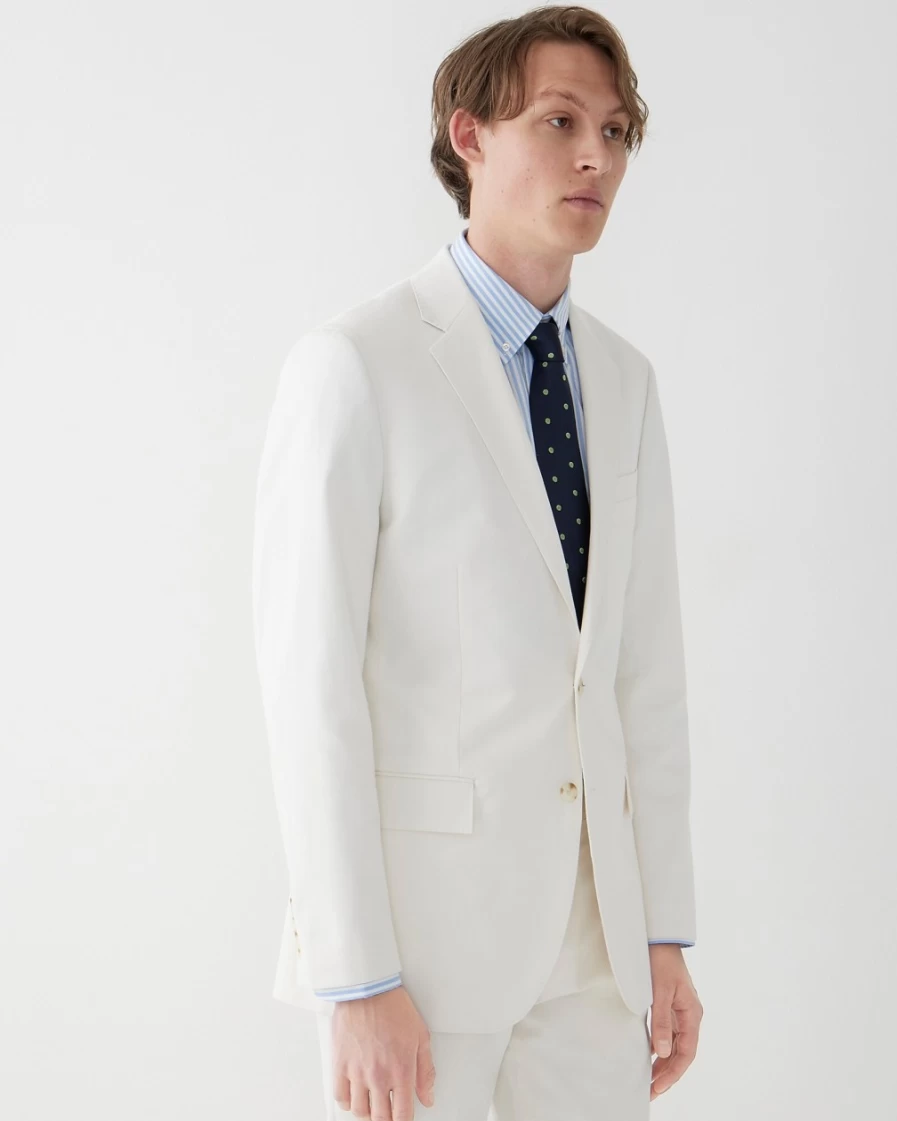 J.Crew Men's Ludlow Slim-Fit Italian Chino Suit Jacket in Sea Salt