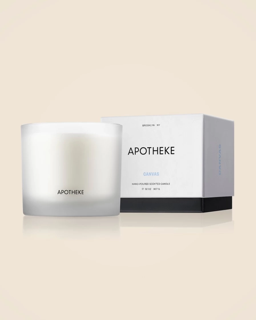 J.Crew White Apotheke Canvas Scented Three-Wick Candle