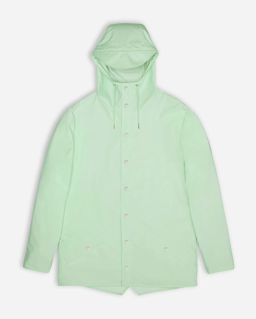 J.Crew Men's Light Green Waterproof Rains Jacket