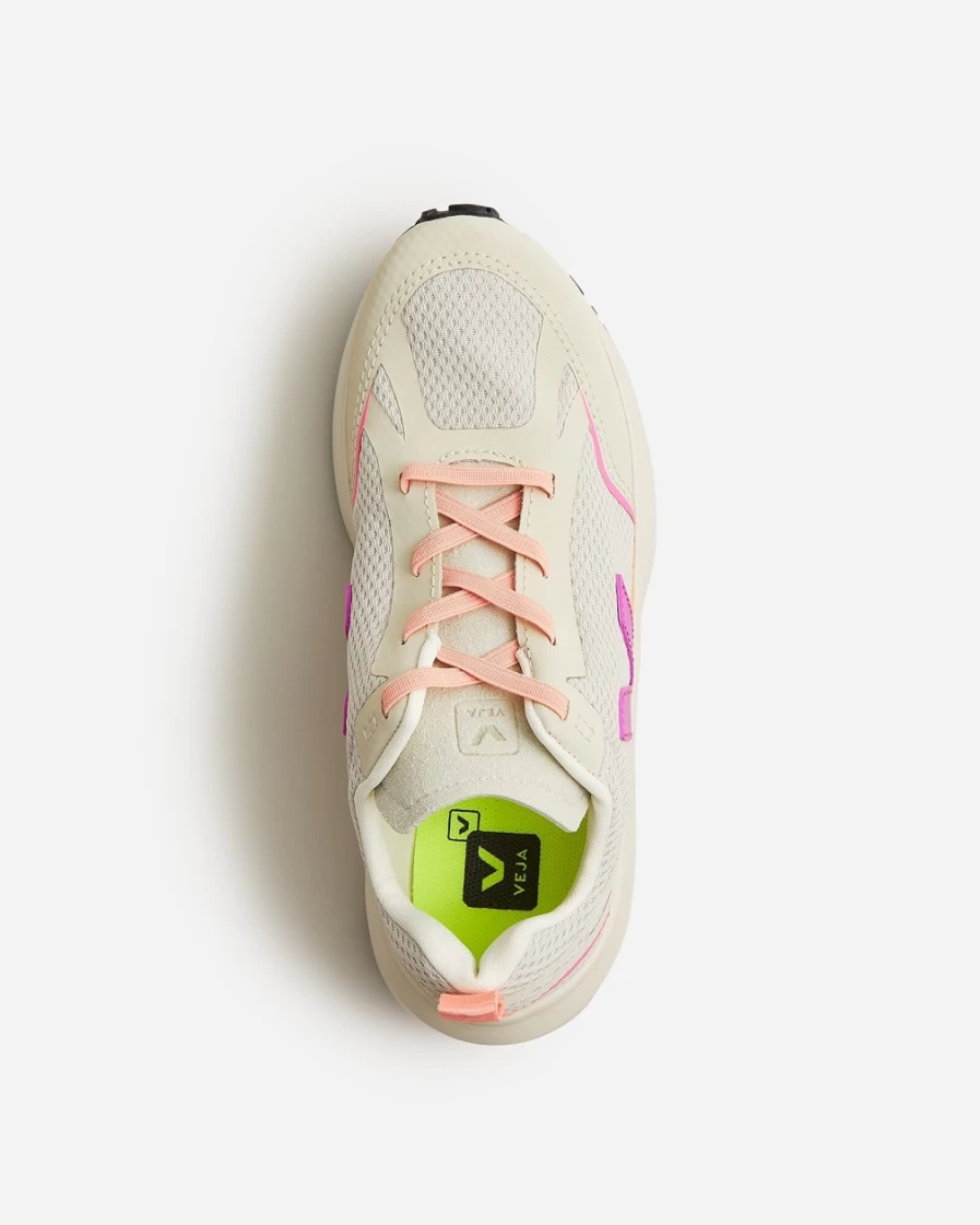 J.Crew Girls' White Lotus Veja™ Canary Lace-Up Sneakers for Girls
