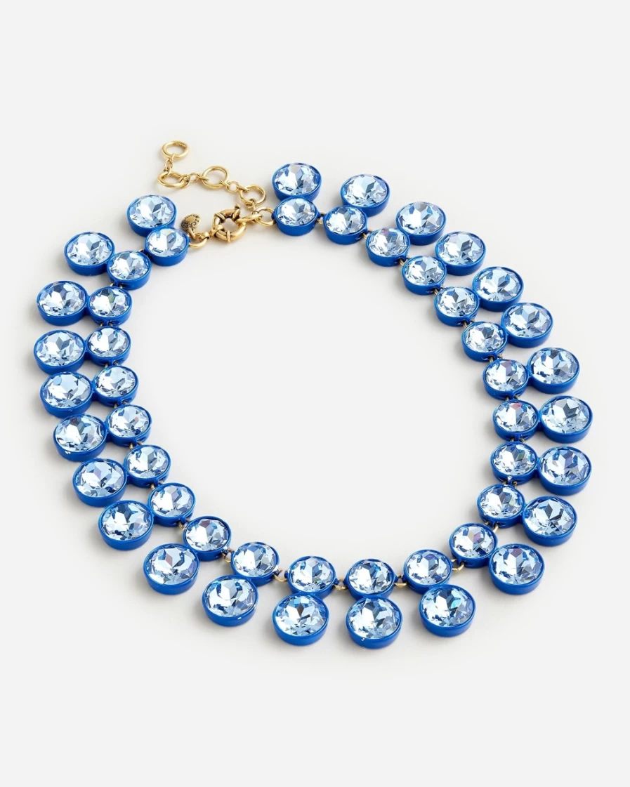 J.Crew Women's Tidewater Sparkly Double-Drop Necklace