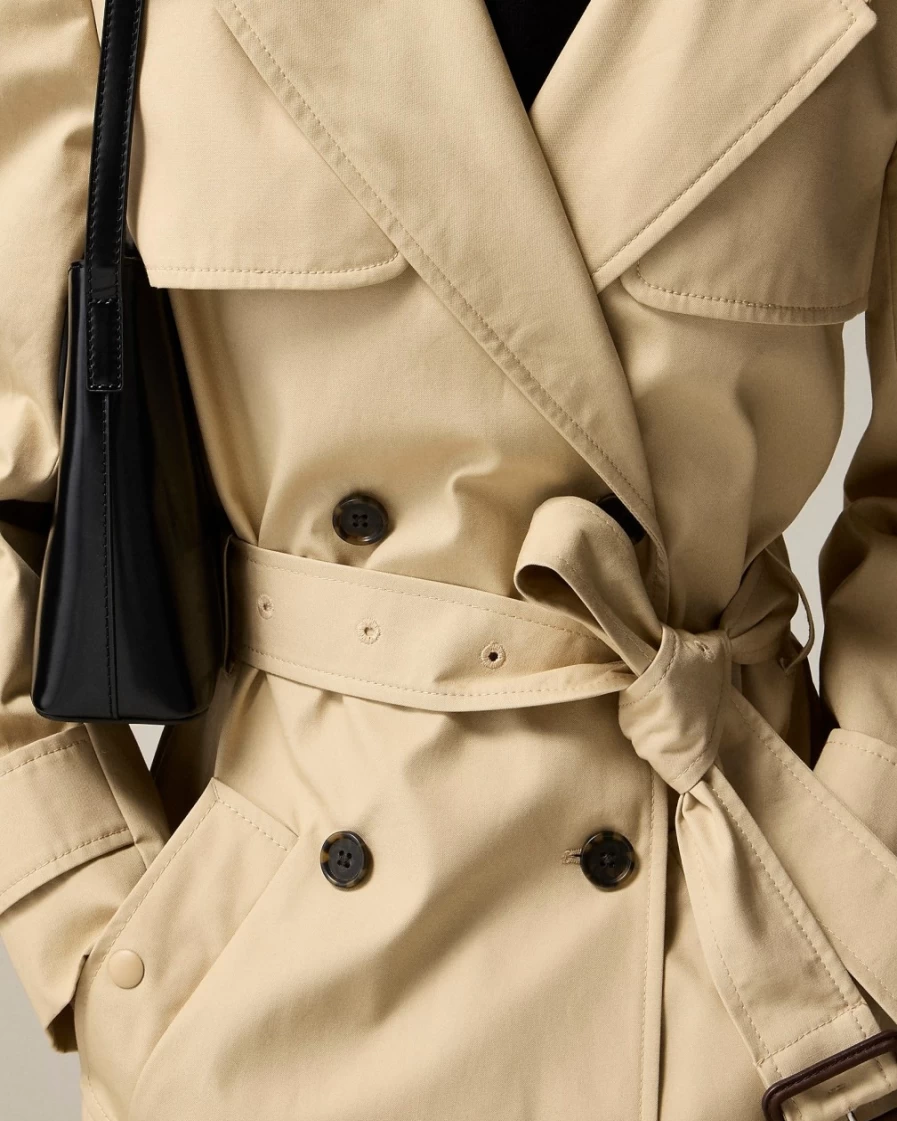 J.Crew Women's Vintage Khaki New Icon Trench Coat