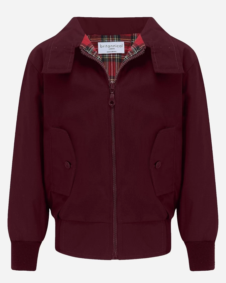 J.Crew Girls' Dark Red Carnaby Jacket | Britannical London® Style