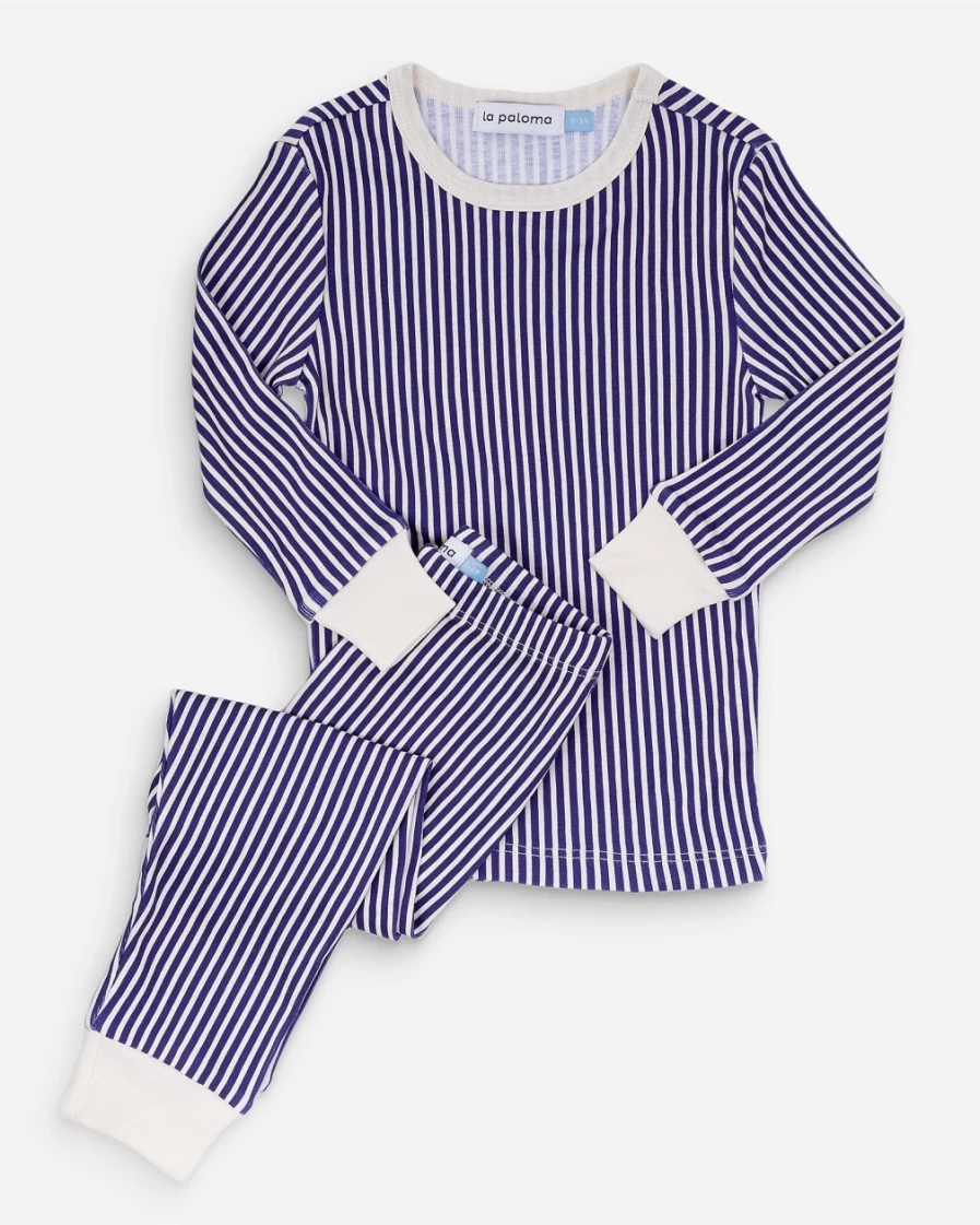 J.Crew Girl's Navy Organic Cotton Pajama Set – La Paloma™ Kids' Sleepwear