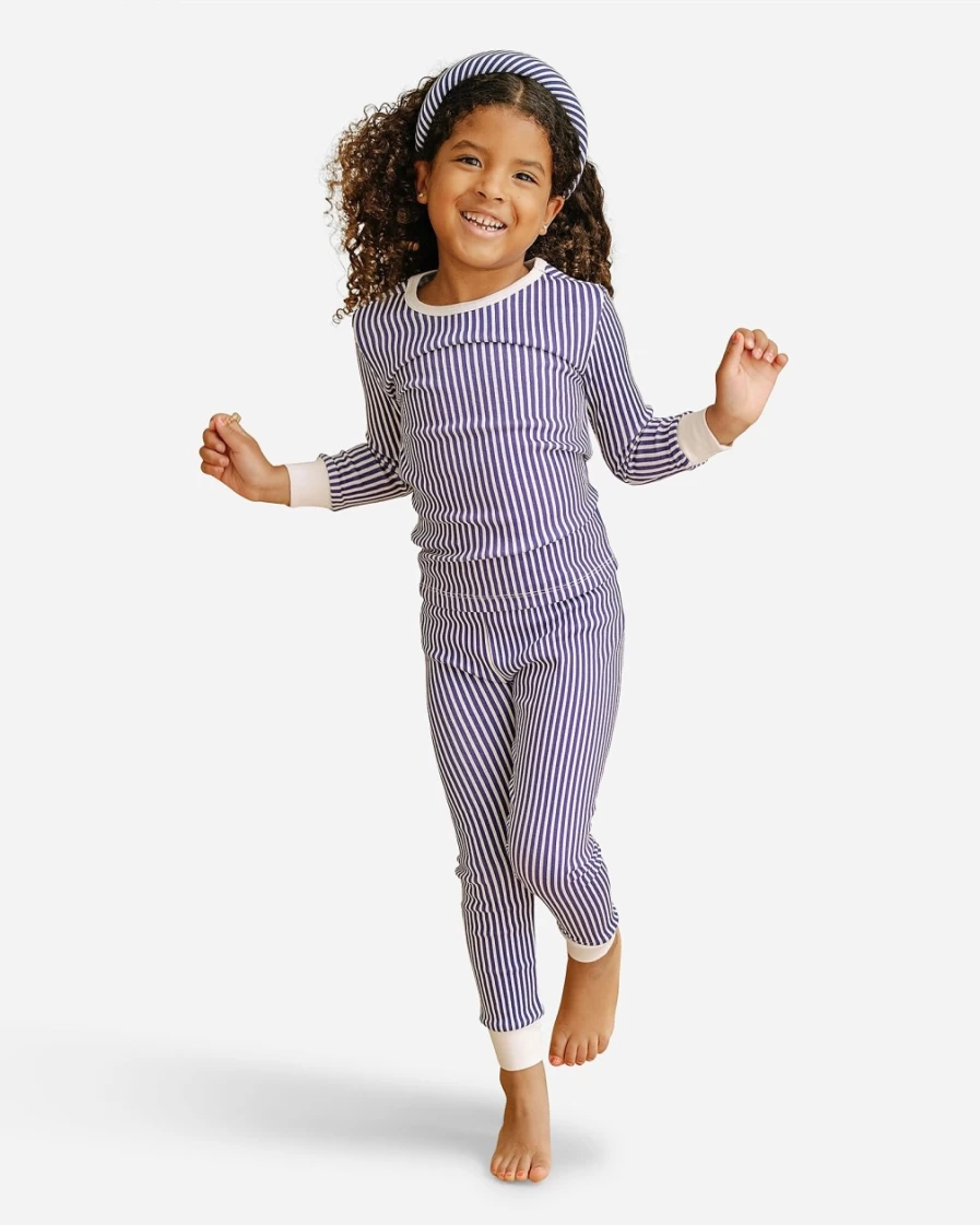 J.Crew Girl's Navy Organic Cotton Pajama Set – La Paloma™ Kids' Sleepwear