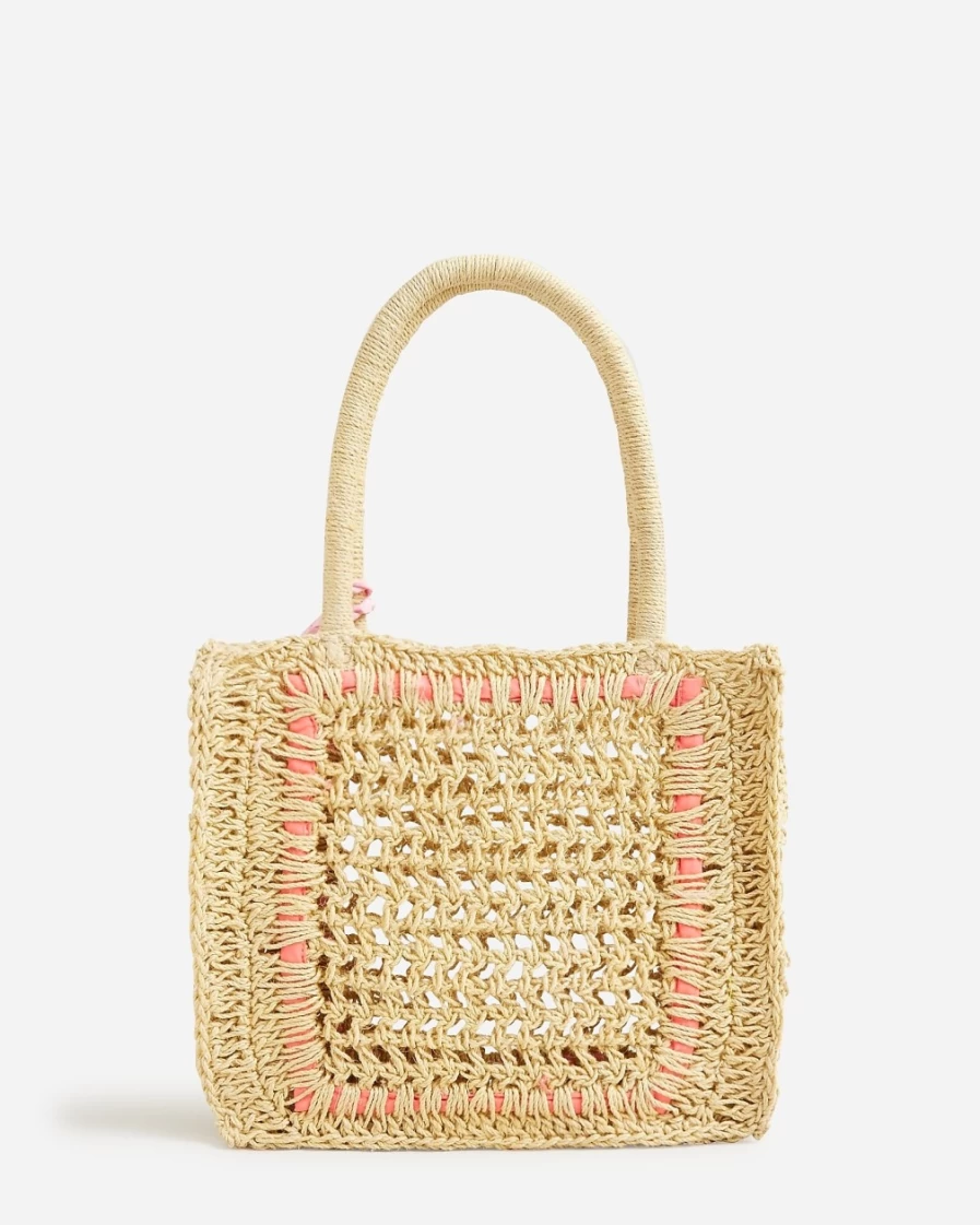 J.Crew Girls' Natural Hand-Crocheted Purse for Kids
