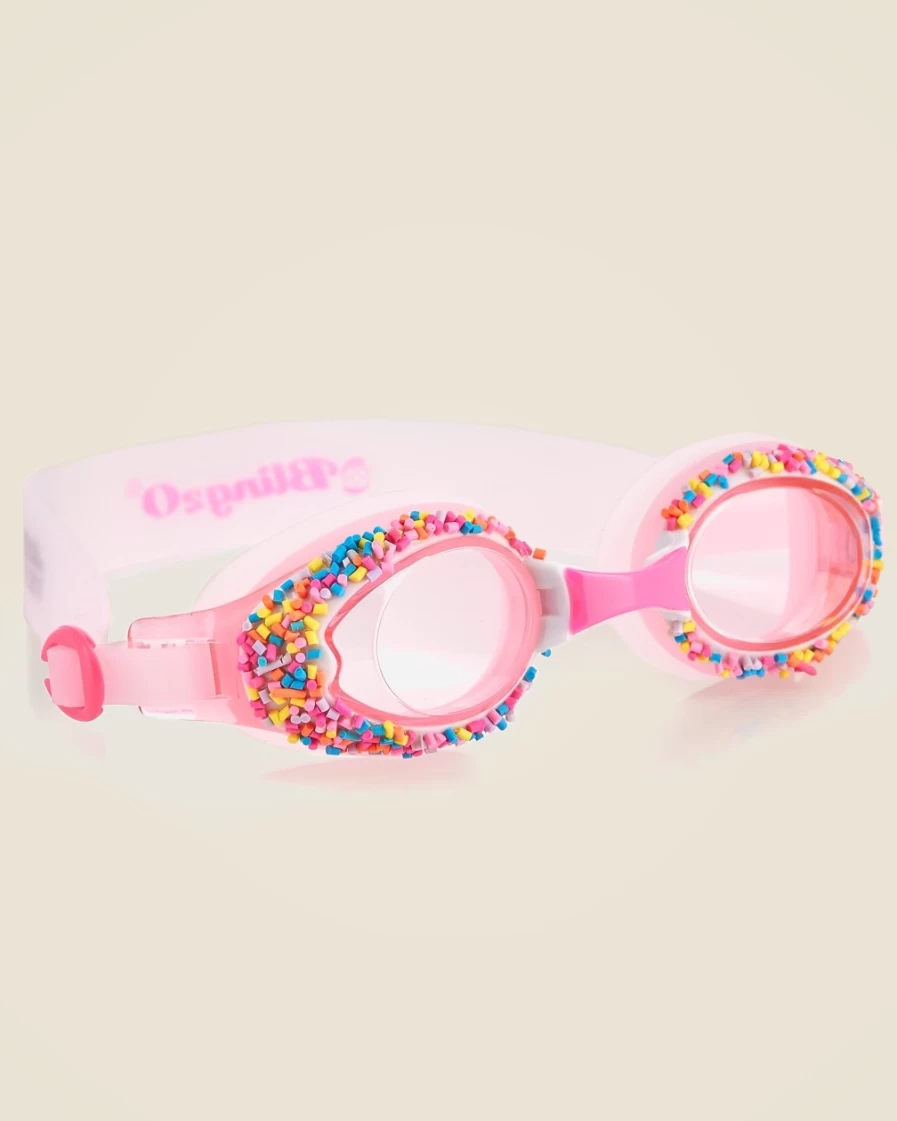 J.Crew Girls' Pink Angel Cake Pop Goggles | Bling2O® Sparkle Swim Accessories for Kids