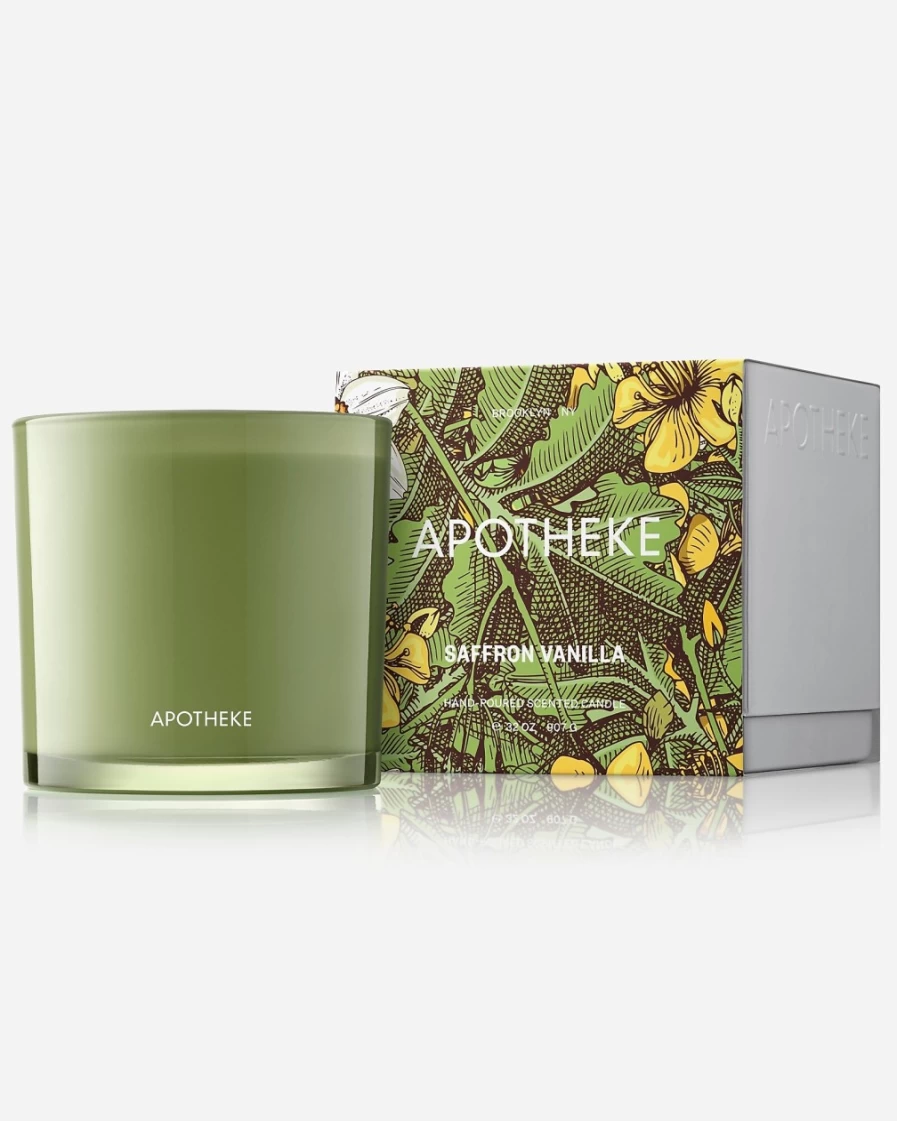 J.Crew Green Apotheke Saffron Vanilla Scented Three-Wick Candle