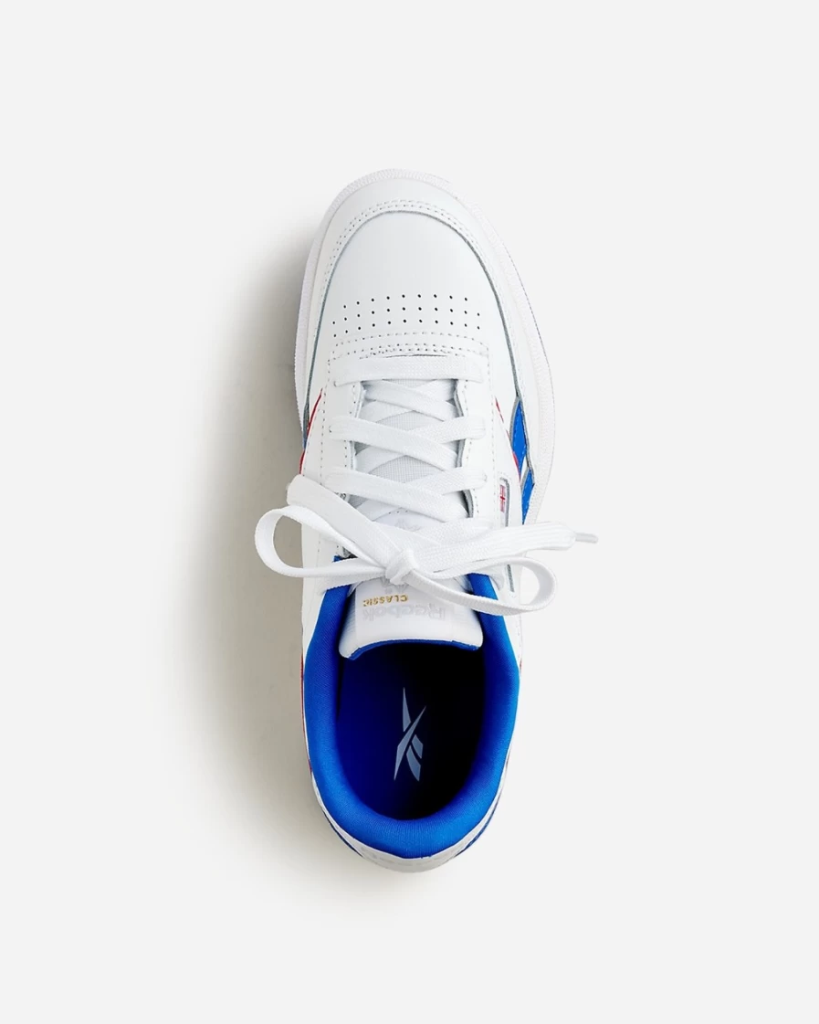 J.Crew Boys' Club C Revenge Sneakers in White/Vector Blue - Kids' Casual Shoes