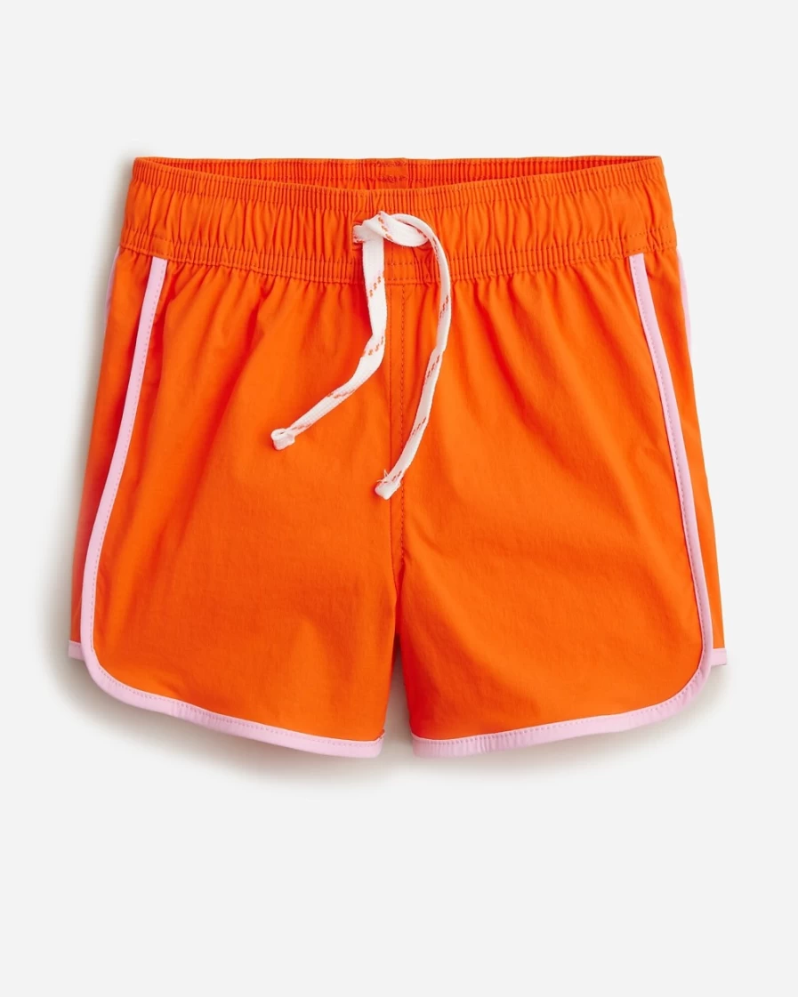 J.Crew Girls' Guarana Active Shorts with Fishtail Hem for Play & Comfort