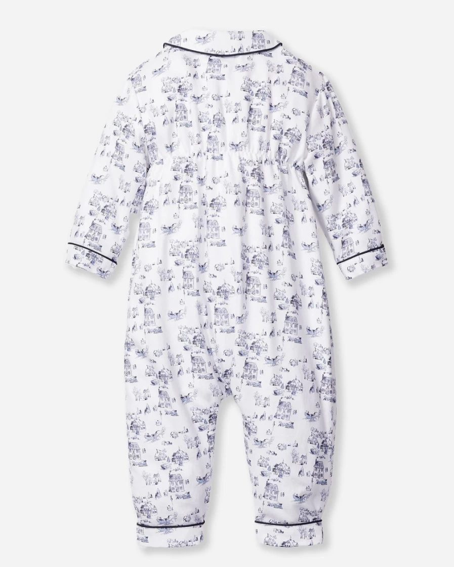 J.Crew Boys' Cambridge Romper in White Multi - Petite Plume™ Style