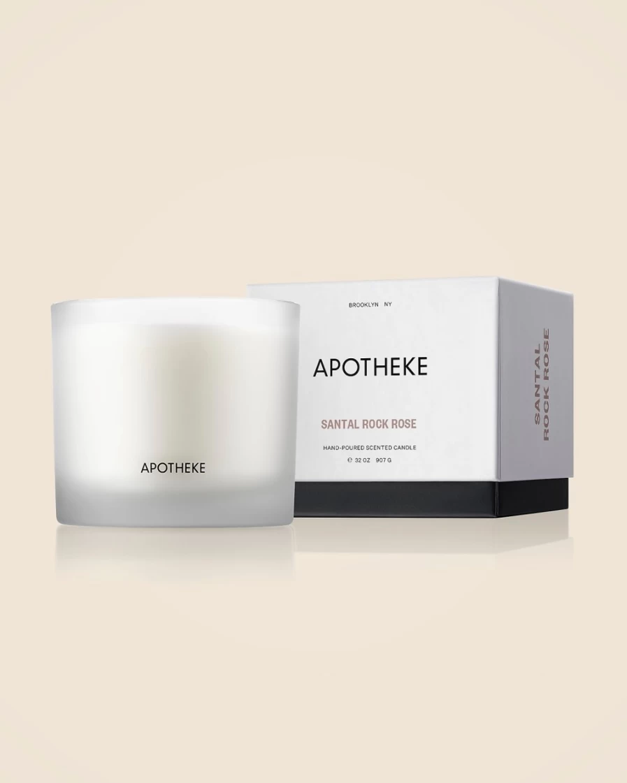 J.Crew White Apotheke Santal Rock Rose Scented Three-Wick Candle
