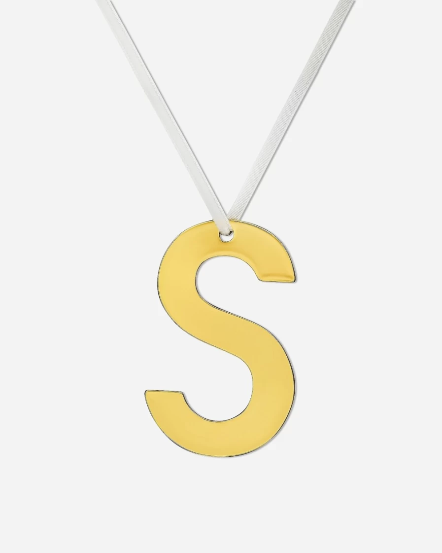 J.Crew Letter S Initial Ornament - Bychari Inspired Personalized Jewelry