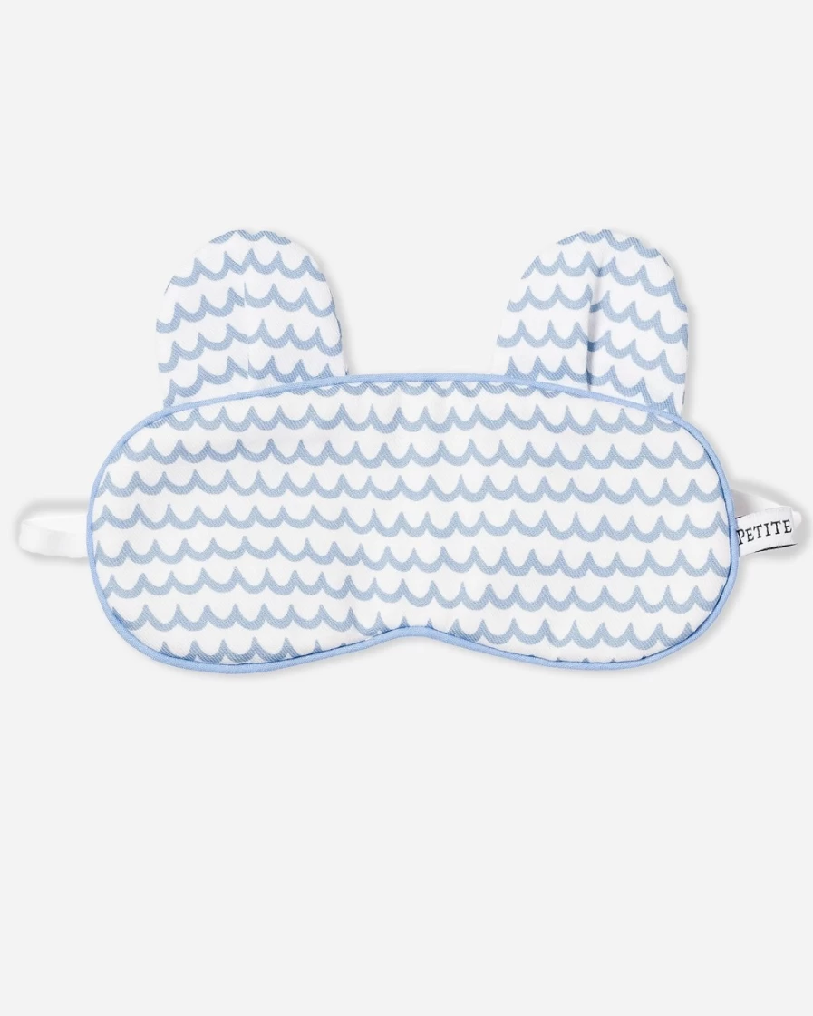 J.Crew Petite Plume Blue Kids' Eye Mask Set for Boys - Soft & Comfortable Sleep Mask