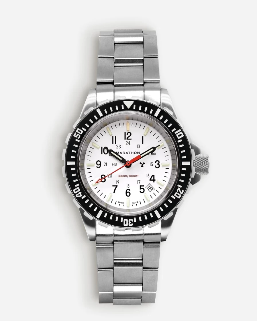 J.Crew Men's Arctic Edition Tsar Diver Quartz Watch - Black Stainless Steel Bracelet