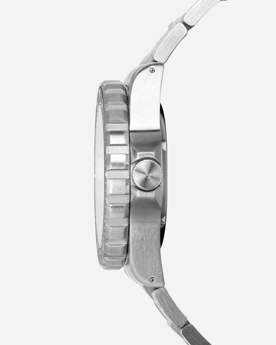 J.Crew Men's Arctic Edition Tsar Diver Quartz Watch - Black Stainless Steel Bracelet
