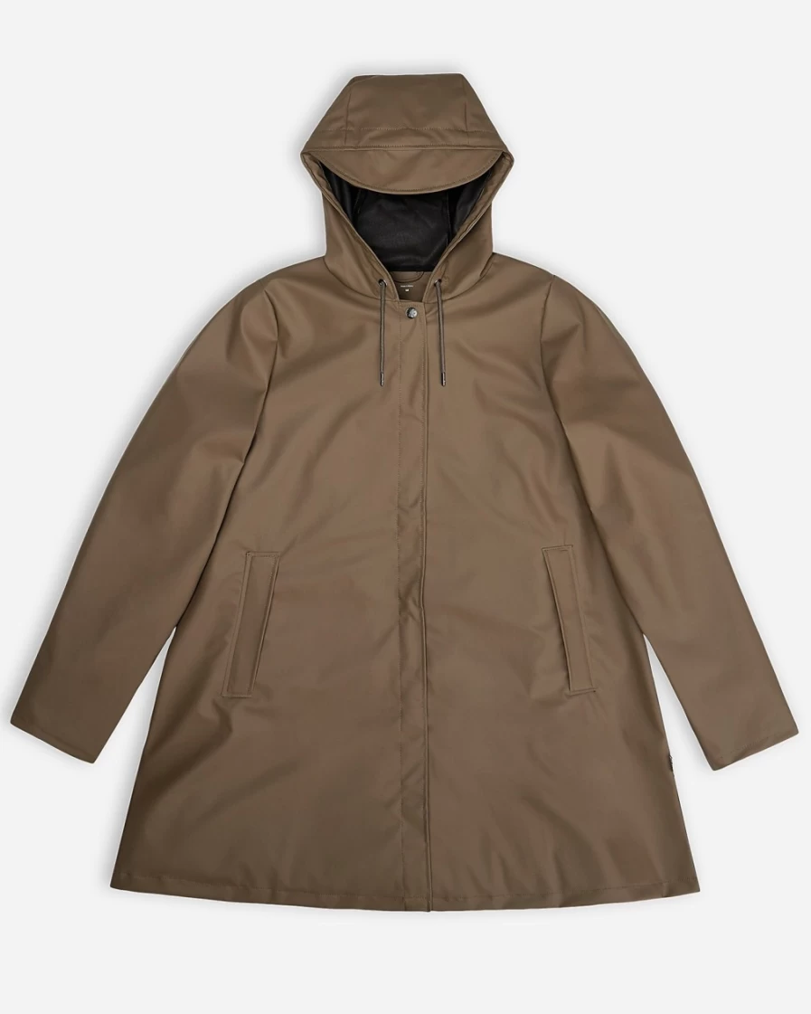 J.Crew Women's Brown Rains A-Line Waterproof Jacket