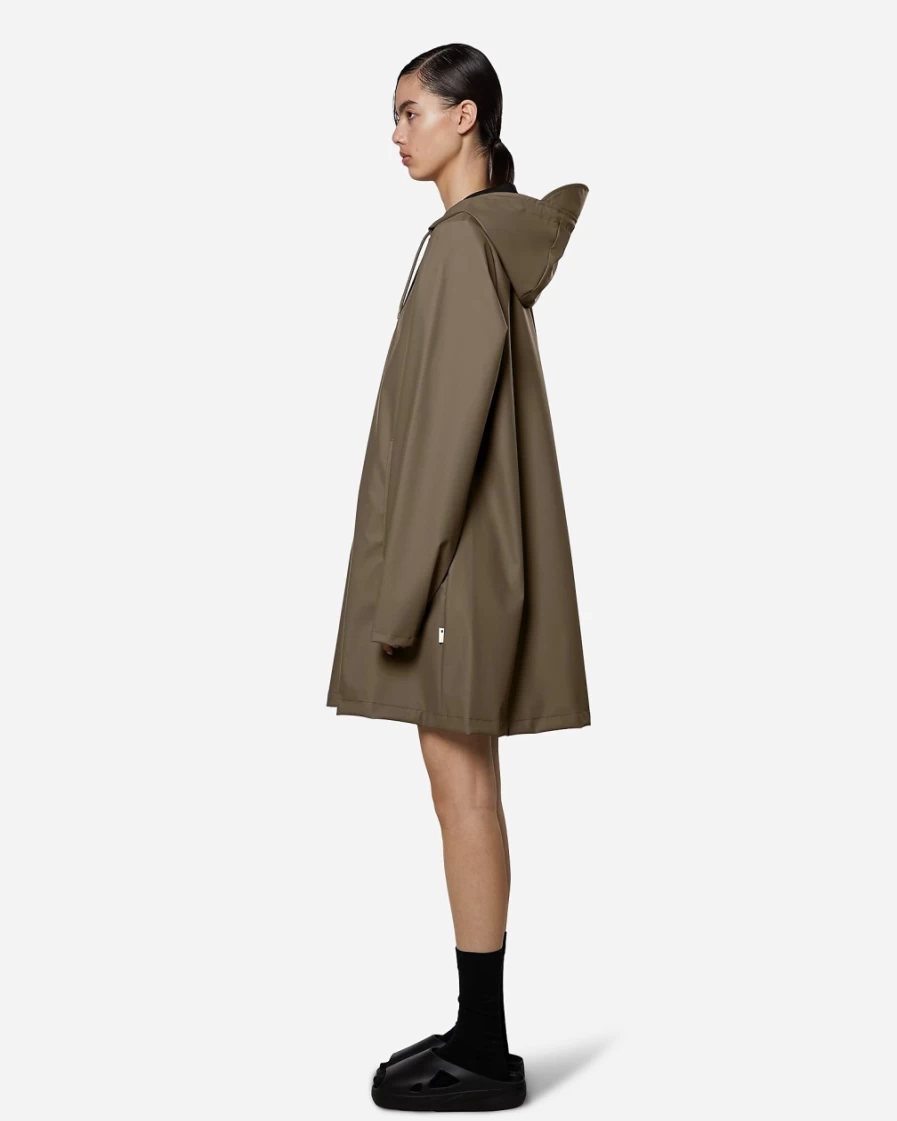 J.Crew Women's Brown Rains A-Line Waterproof Jacket