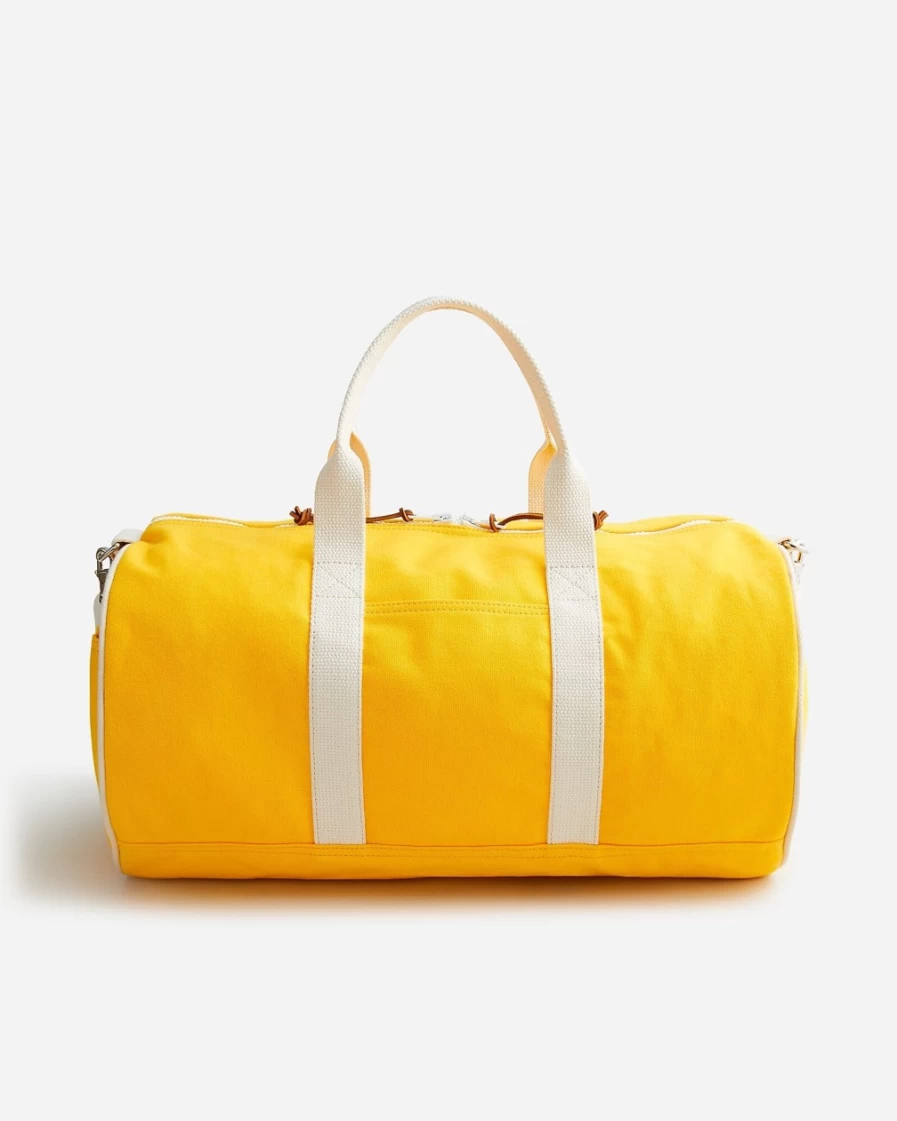 J.Crew Men's Limited-Edition Slicker Yellow Canvas Duffel Bag