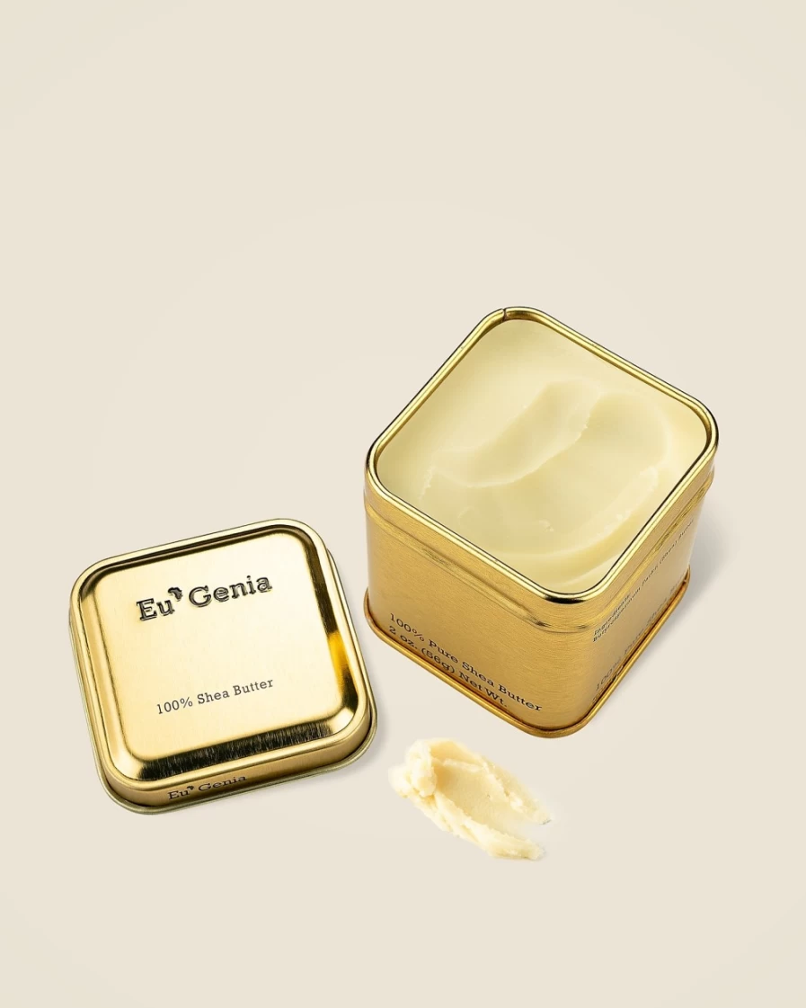 J.Crew Gold Eu'Genia Shea™ Dermatological-Strength Shea Butter, 2Oz for Intense Moisturization