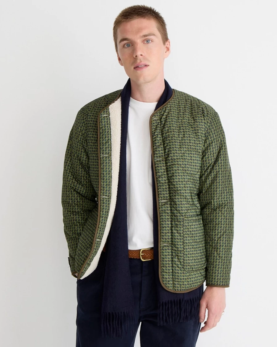 J.Crew Men's Off White Reversible Liner Blouson Jacket - Beams Plus Collaboration