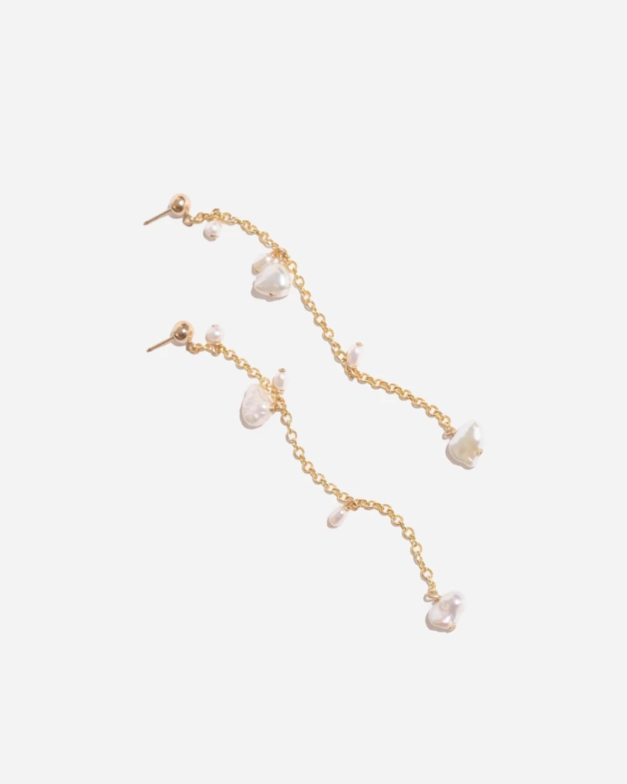 J.Crew Women's Gold Coco Single-Strand Earrings by Bychari
