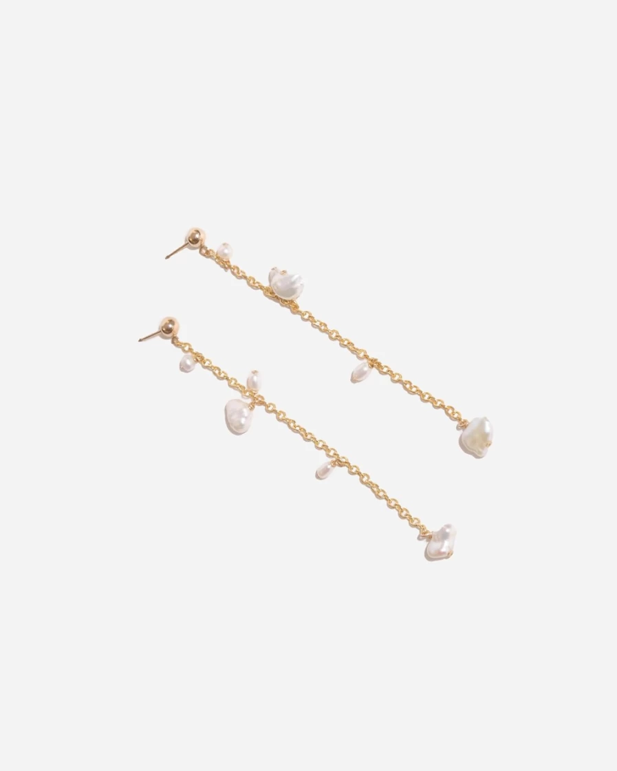 J.Crew Women's Gold Coco Single-Strand Earrings by Bychari