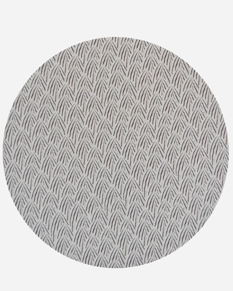 J.Crew White Lady Amherst Feathers Placemat - Elegant Table Setting Decorative Mat