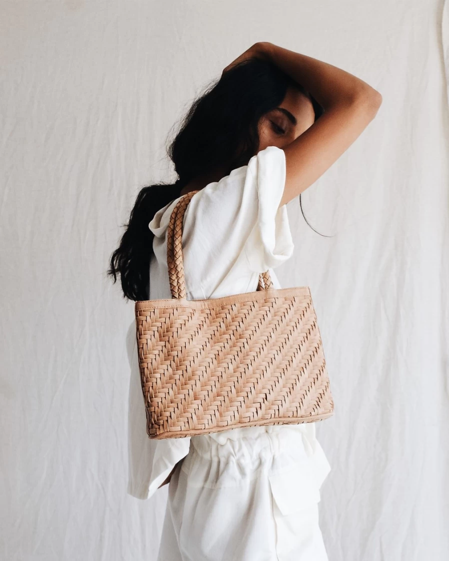 J.Crew Ella Bag for Women in Cream | Bembien® Leather Handbag