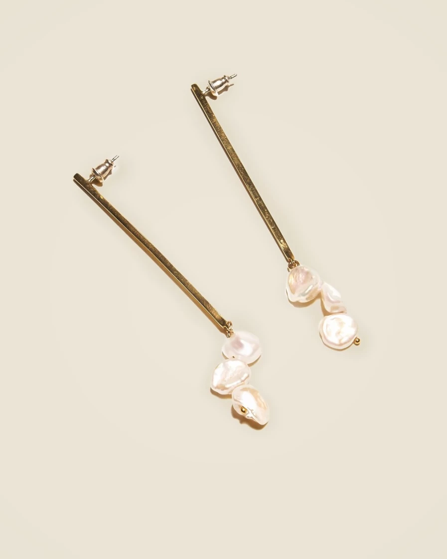 J.Crew Women's Brass Luce Earrings by Odette New York®