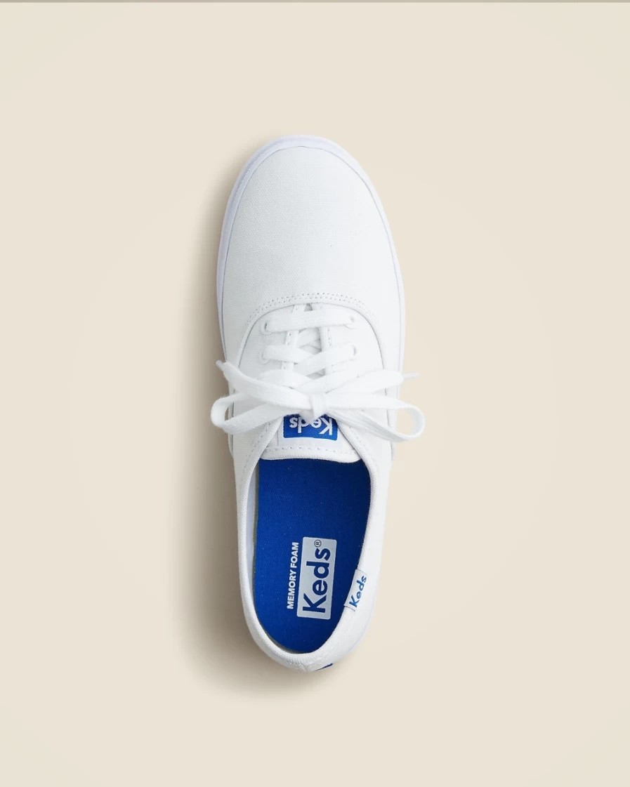 J.Crew Girls' White Champion Cvo Sneakers by Keds® | Kids' Casual Shoes