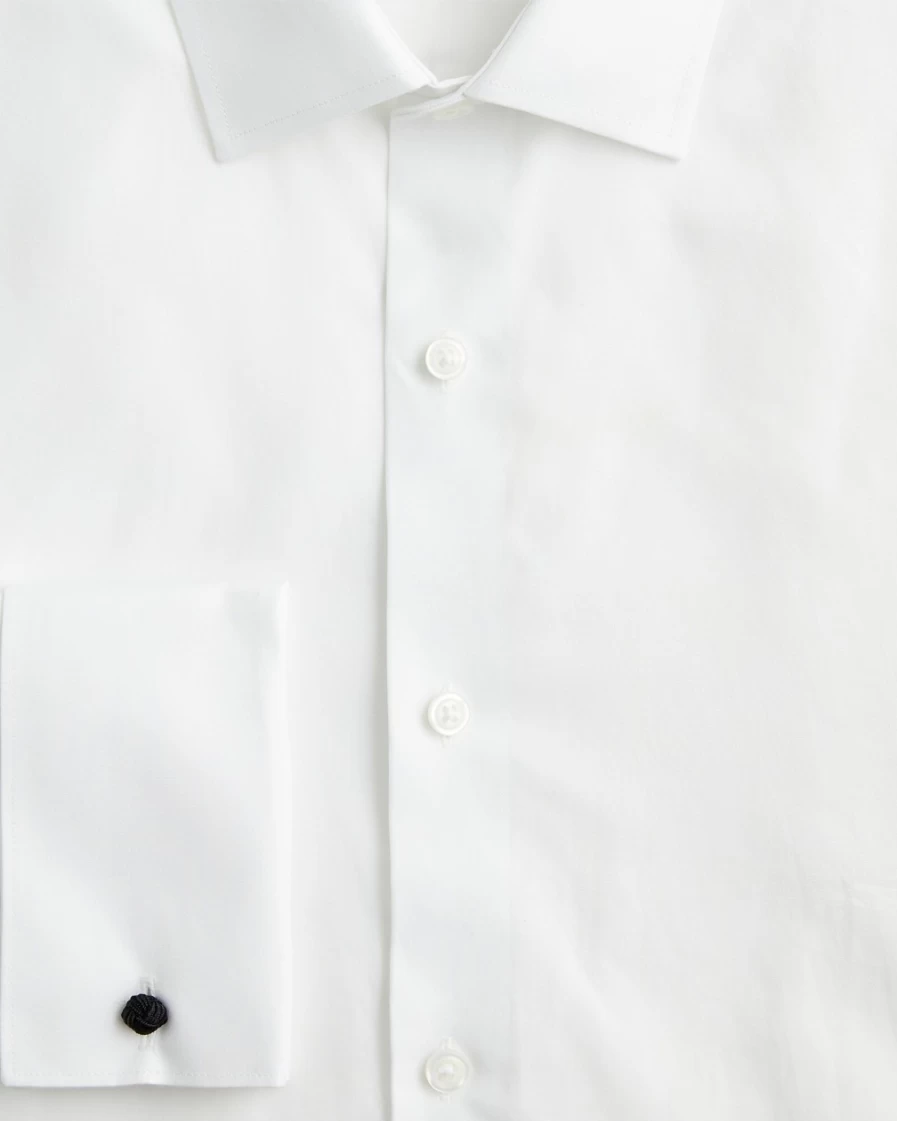 J.Crew Men's Ludlow Premium White Fine Cotton French Cuff Dress Shirt