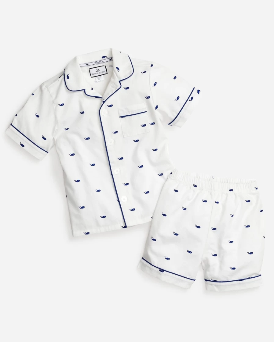 J.Crew Boys' White Petite Plume™ Short Set for Kids