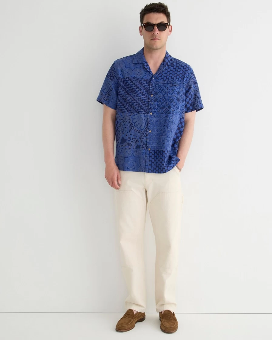 J.Crew Men's Wallace & Barnes Natural Seeded Denim Carpenter Pants