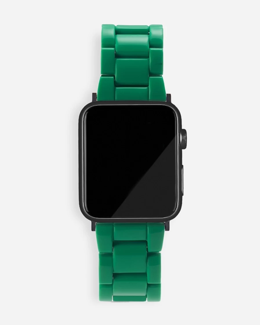 J.Crew Women's Dark Green Machete Apple Watch Band – Stylish & Durable Replacement Strap for Apple Watch