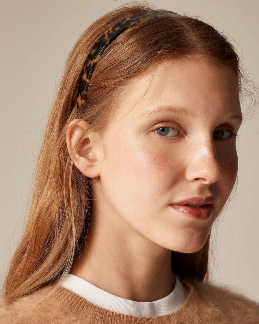 J.Crew Women's Tokyo Tortoise Headband - Stylish Tortoise Shell Design Hair Accessory