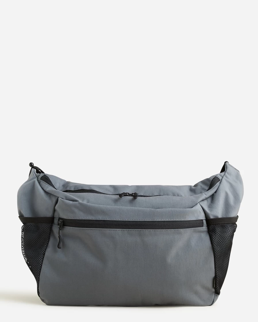 J.Crew Men's Charcoal Shoulder Bag - Durable & Stylish Outdoor Carryall