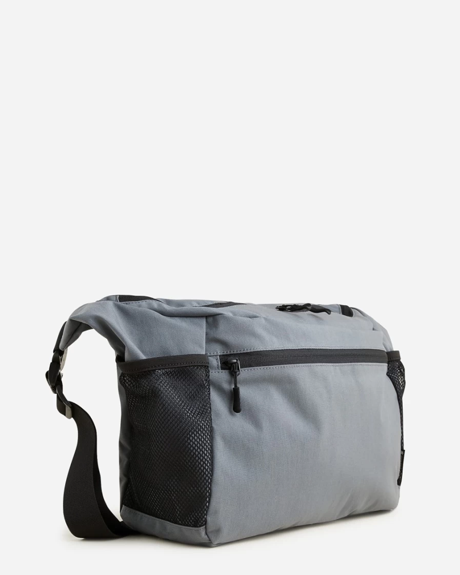 J.Crew Men's Charcoal Shoulder Bag - Durable & Stylish Outdoor Carryall