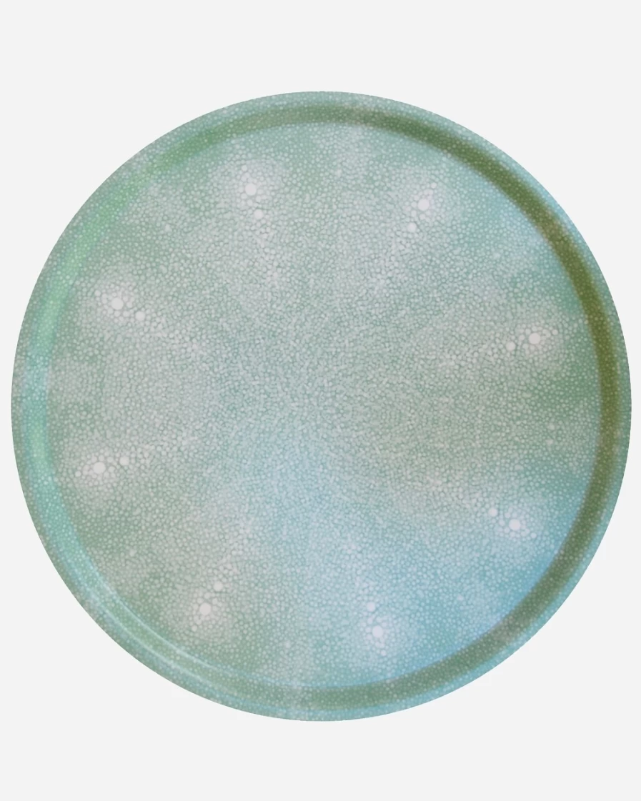 J.Crew Light Green Tisch New York Atlantic Coral Tray 45" Serving Tray